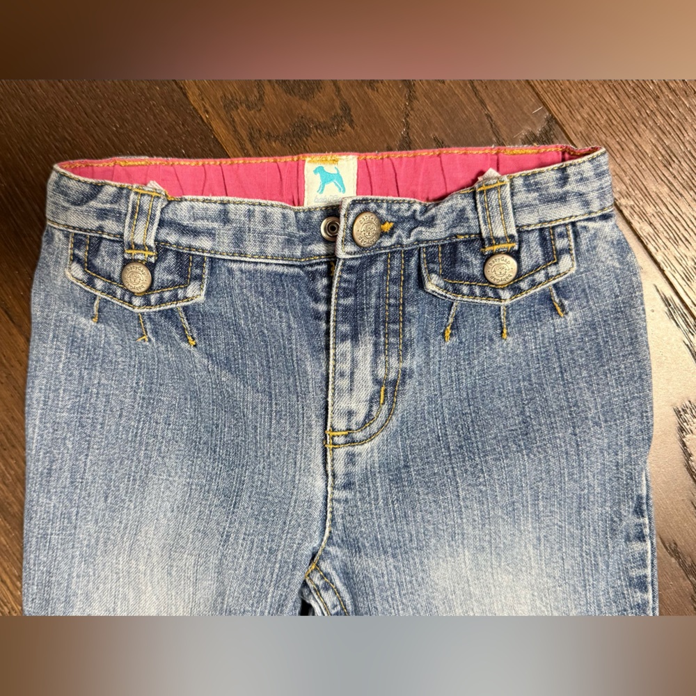 Vintage Gap Denim Toddler Girls Embroidered Horse Jeans 2 Years Farm Y2K Animals - Picture 6 of 12
